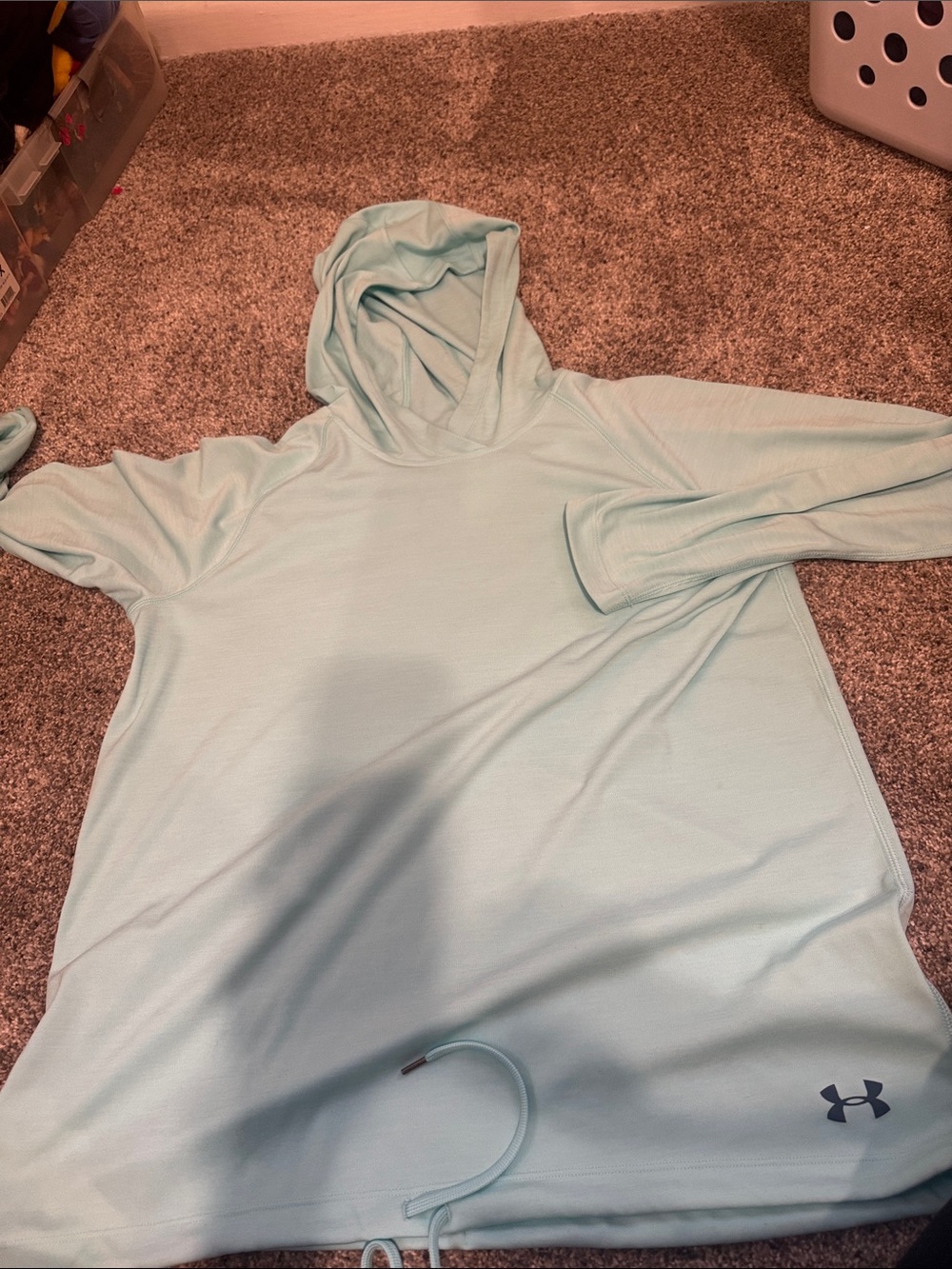 Under Armour Mint Green Hooded Athletic Pullover